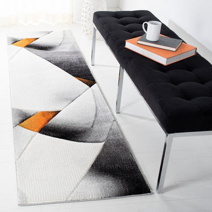 Safavieh Hollywood Hlw713P Grey/Orange Area Rug