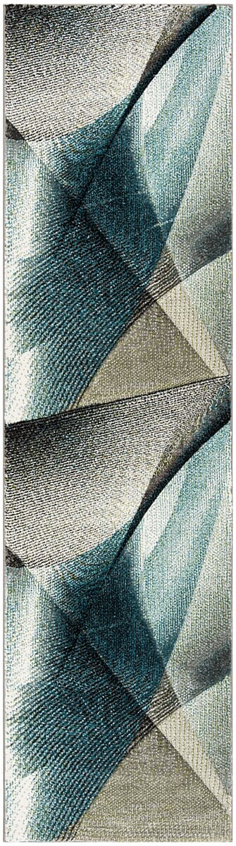 Safavieh Hollywood Hlw715D Grey / Teal Geometric Area Rug