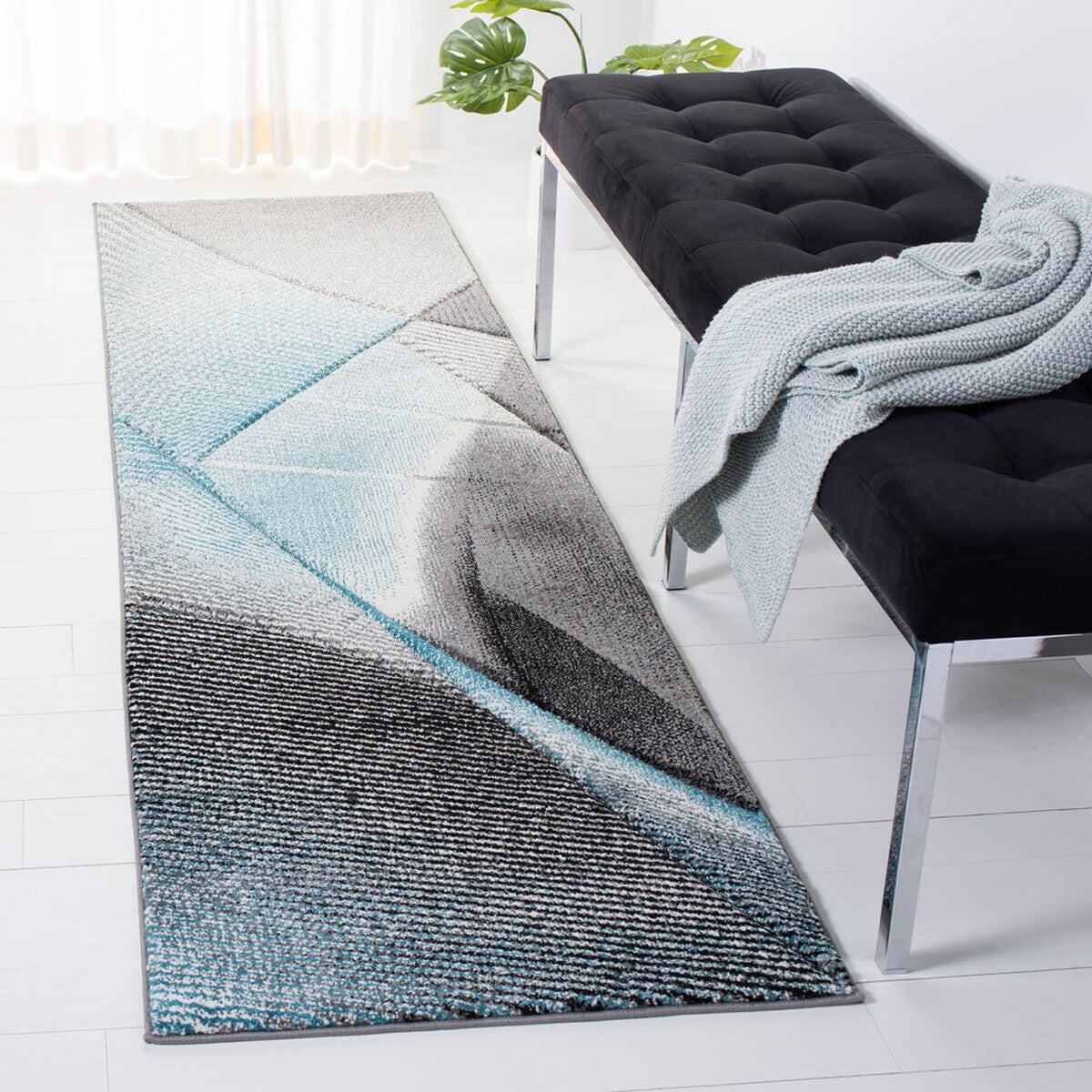 Safavieh Hollywood Hlw715M Grey/Blue Area Rug