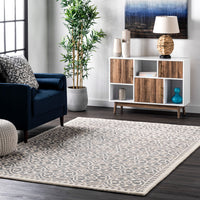 Nuloom Lee Rosette Nle2673A Ivory Area Rug