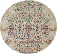 Nourison Vintage Kashan Vka02 Ivory Vintage / Distressed Area Rug