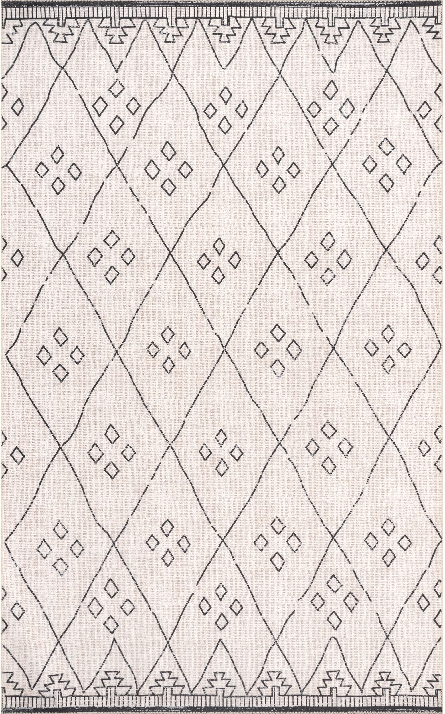 AreaRugs.com Wavaj Nwa1201A Ivory Area Rug