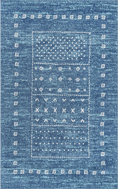 Nuloom Leighton Tribal Panel Nle3626A Blue Area Rug