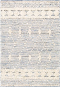 Surya Handira Hnr-2302 Sky Blue, Navy, White, Cream Area Rug