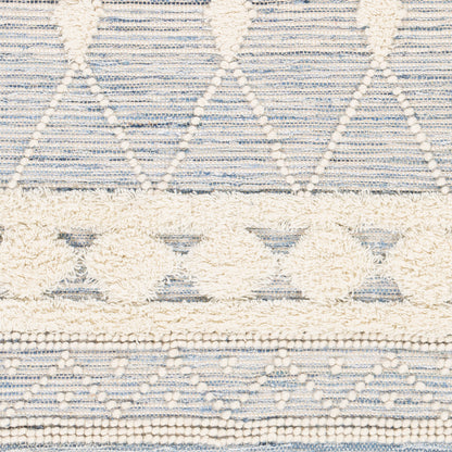 Surya Handira Hnr-2302 Sky Blue, Navy, White, Cream Area Rug