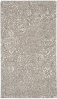 Nourison Damask Das06 Lt Grey Area Rug