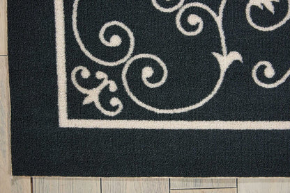 Nourison Home And Garden Rs019 Black Area Rug