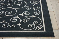 Nourison Home And Garden Rs019 Black Area Rug