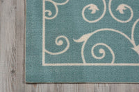 Nourison Home And Garden Rs019 Light Blue Area Rug