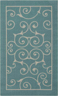 Nourison Home And Garden Rs019 Light Blue Area Rug