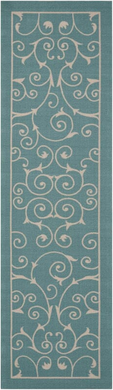 Nourison Home And Garden Rs019 Light Blue Area Rug