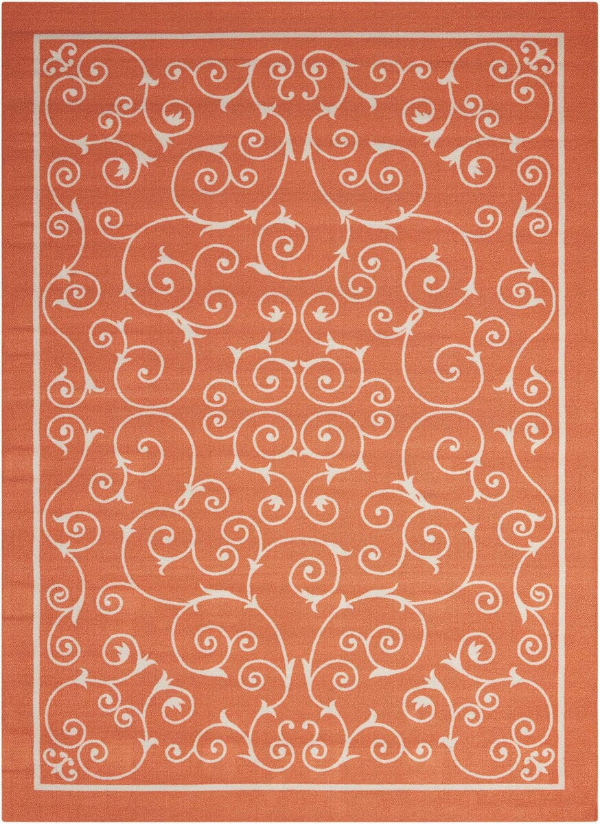 Nourison Home And Garden Rs019 Orange Area Rug