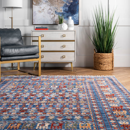 Nuloom Everly Oriental Nev2753A Blue Area Rug