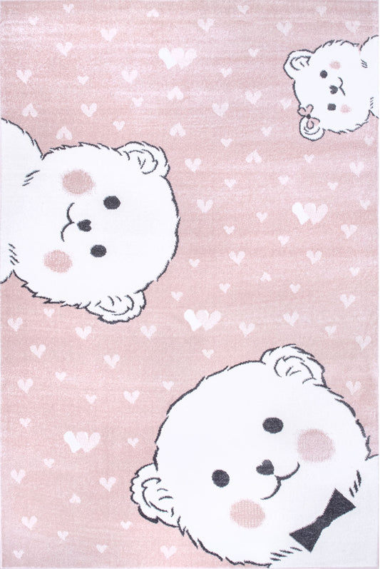 Nuloom Harlee Kids Bear Nha2562A Pink Area Rug