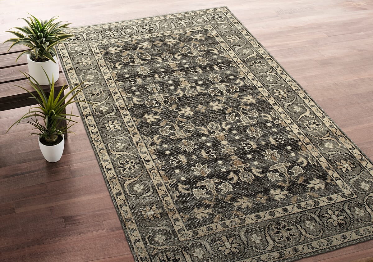 Kaleen Herrera Hra05-38 Charcoal Area Rug