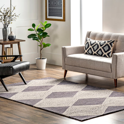 Nuloom Nicole Trellis Nni2707A Gray Area Rug