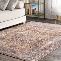 Nuloom Odell Vintage Nod3127A Brown Area Rug