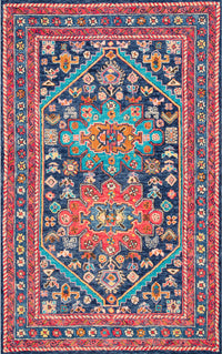 Nuloom Yesenia Persian Nye2589A Blue Area Rug