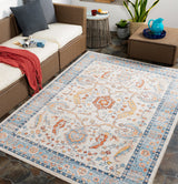 Surya Huntington Beach Htb-2301 Burnt Orange, Denim, Camel, Dark Blue Rugs.