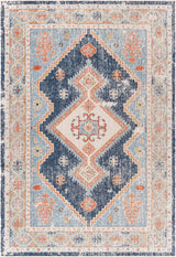 Surya Huntington Beach Htb-2303 Dark Blue, Denim, Burnt Orange, Camel Rugs.
