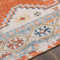 Surya Huntington Beach Htb-2304 Burnt Orange, Dark Blue, Denim, Camel Area Rug