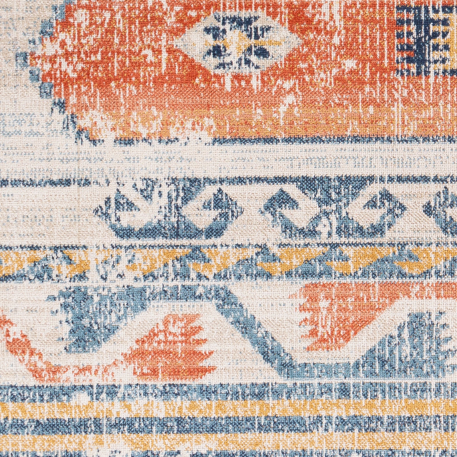 Surya Huntington Beach Htb-2306 Burnt Orange, Dark Blue, Camel, Denim Area Rug