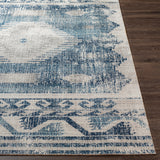 Surya Huntington Beach Htb-2307 Dark Blue, Denim, Light Gray, Cream Rugs.