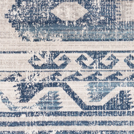 Surya Huntington Beach Htb-2307 Dark Blue, Denim, Light Gray, Cream Rugs.