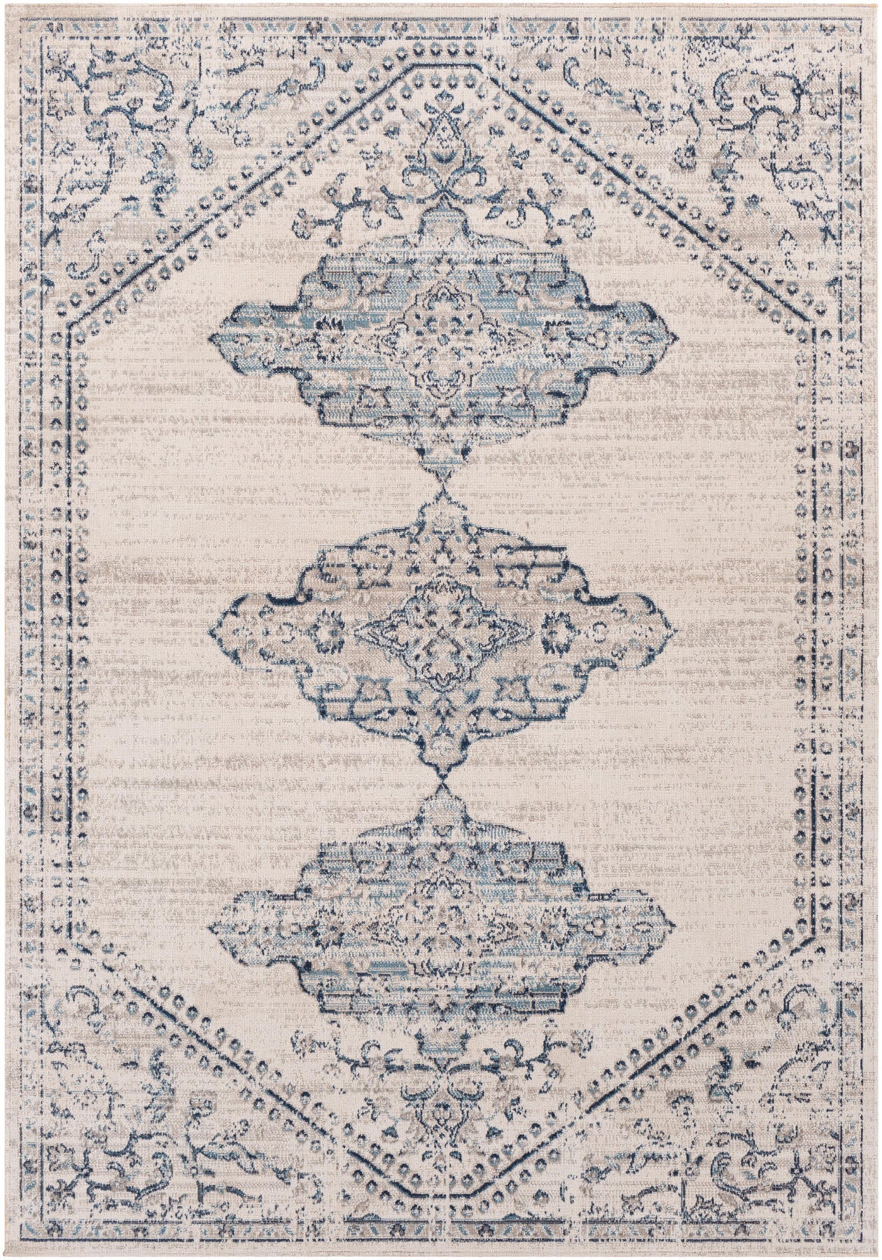 Surya Huntington Beach Htb-2317 Aqua, Dark Blue, Light Gray, Charcoal Area Rug