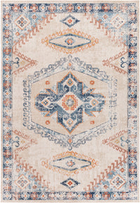 Surya Huntington Beach Htb-2318 Burnt Orange, Camel, Dark Blue, Denim Area Rug