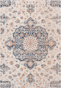 Surya Huntington Beach Htb-2319 Dark Blue, Denim, Camel, Taupe Area Rug