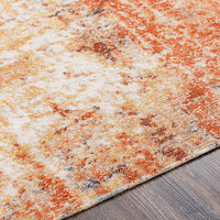 Surya Huntington Beach Htb-2323 Denim, Burnt Orange, Camel, Taupe Area Rug