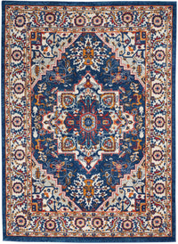 Nourison Passion Psn33 Blue/Multicolor Area Rug