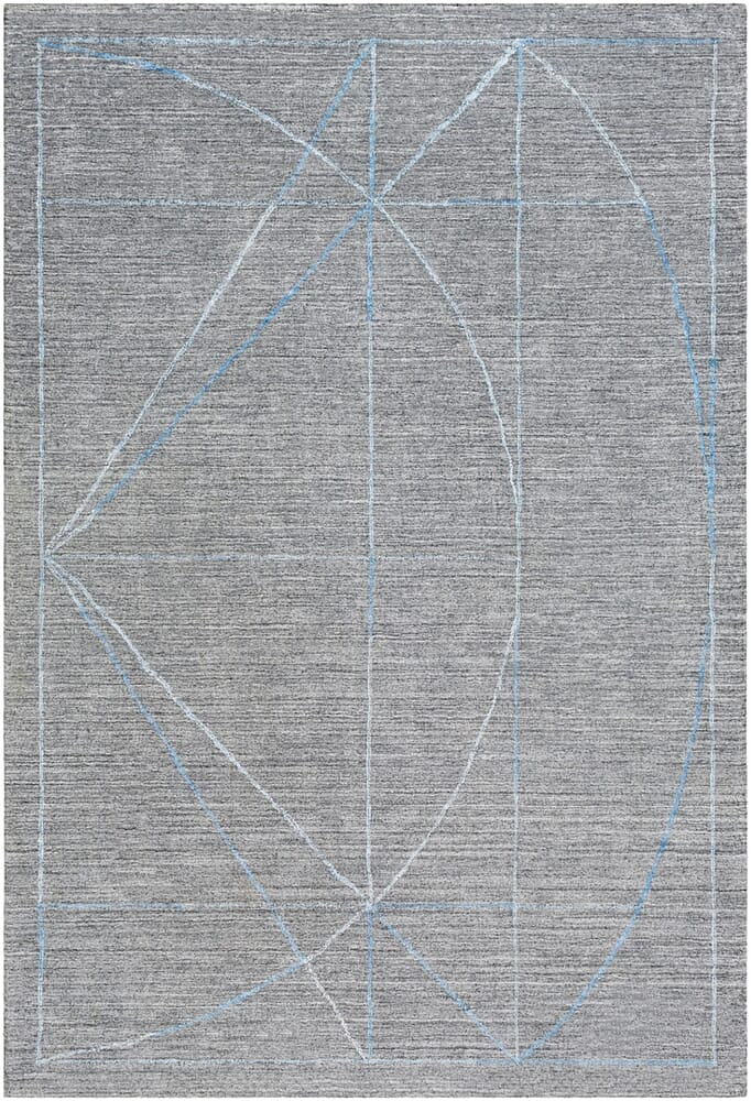 Surya Hightower Htw-3009 Medium Gray, Charcoal, White, Taupe Rugs.