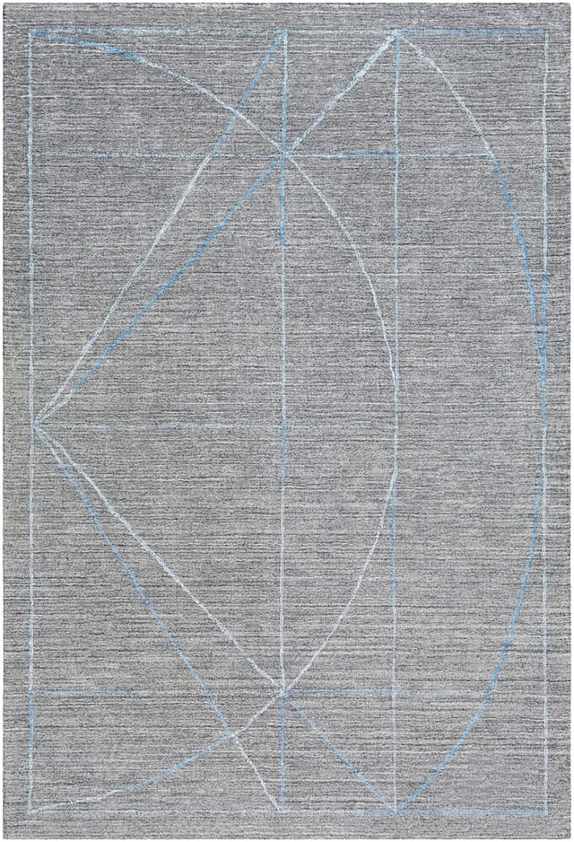 Surya Hightower Htw-3009 Medium Gray, Charcoal, White, Taupe Rugs.