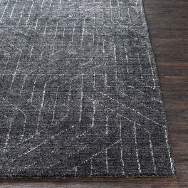 Surya Hightower Htw-3011 Charcoal, Black, White Rugs.