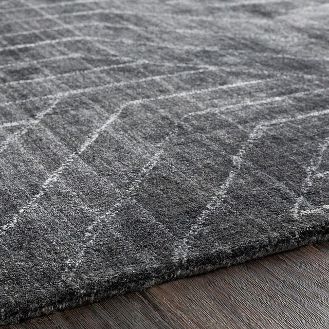 Surya Hightower Htw-3011 Charcoal, Black, White Rugs.