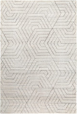 Surya Hightower Htw-3012 Dark Brown, Charcoal, Cream Rugs.
