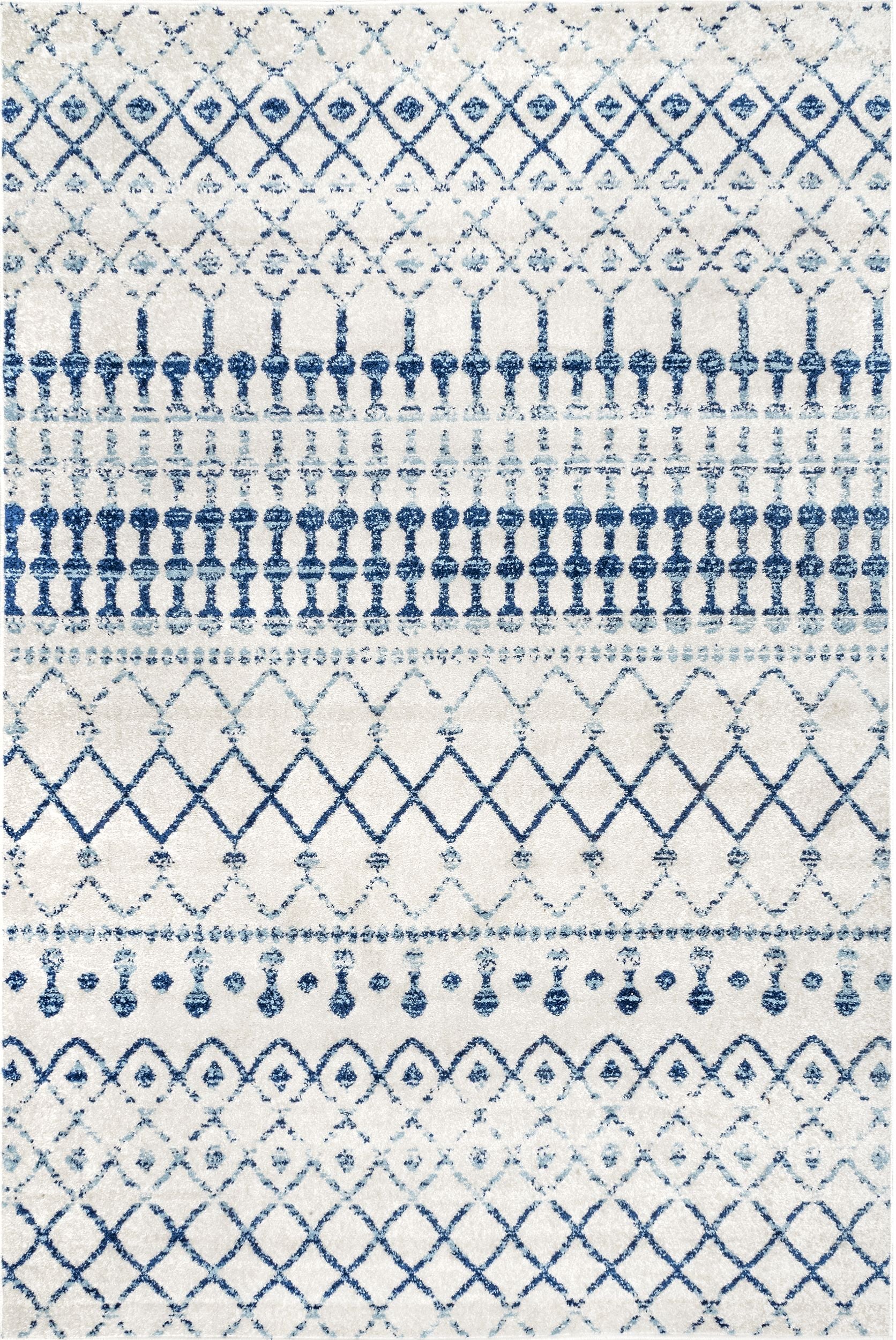 Nuloom Moroccan Blythe Nmo3123G Light Blue Area Rug