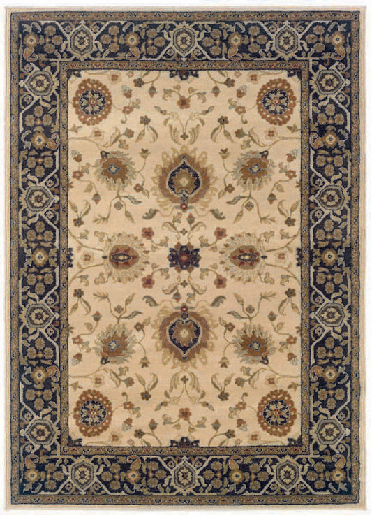 Oriental Weavers Sphinx Hudson 1338c Beige / Black Area Rug