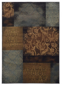 Oriental Weavers Sphinx Hudson 4878B Blue / Brown Geometric Area Rug