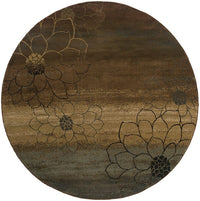 Oriental Weavers Sphinx Hudson 074a1 Brown / Beige Floral / Country Area Rug