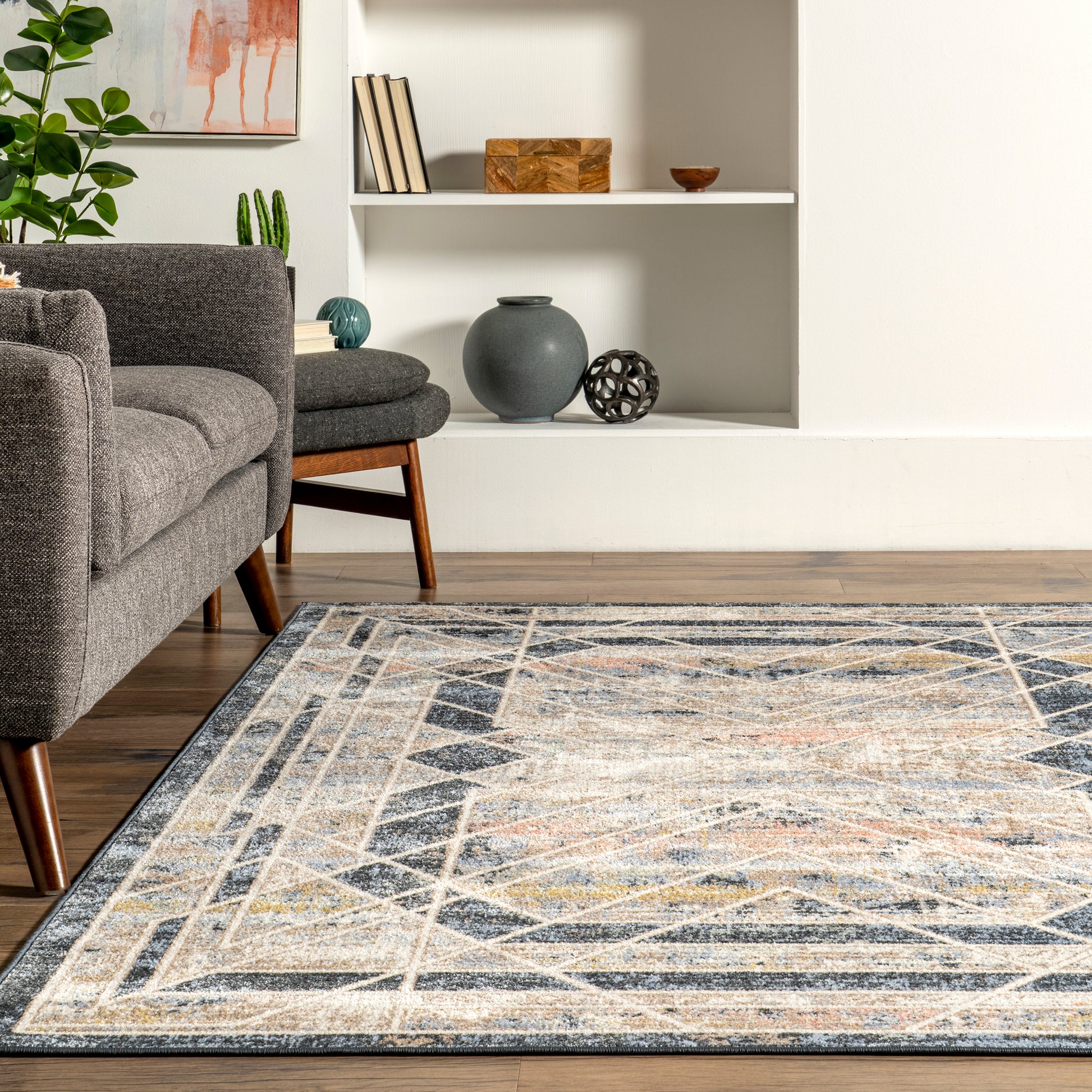 AreaRugs.com Wavaj Nwa1265A Blue Area Rug