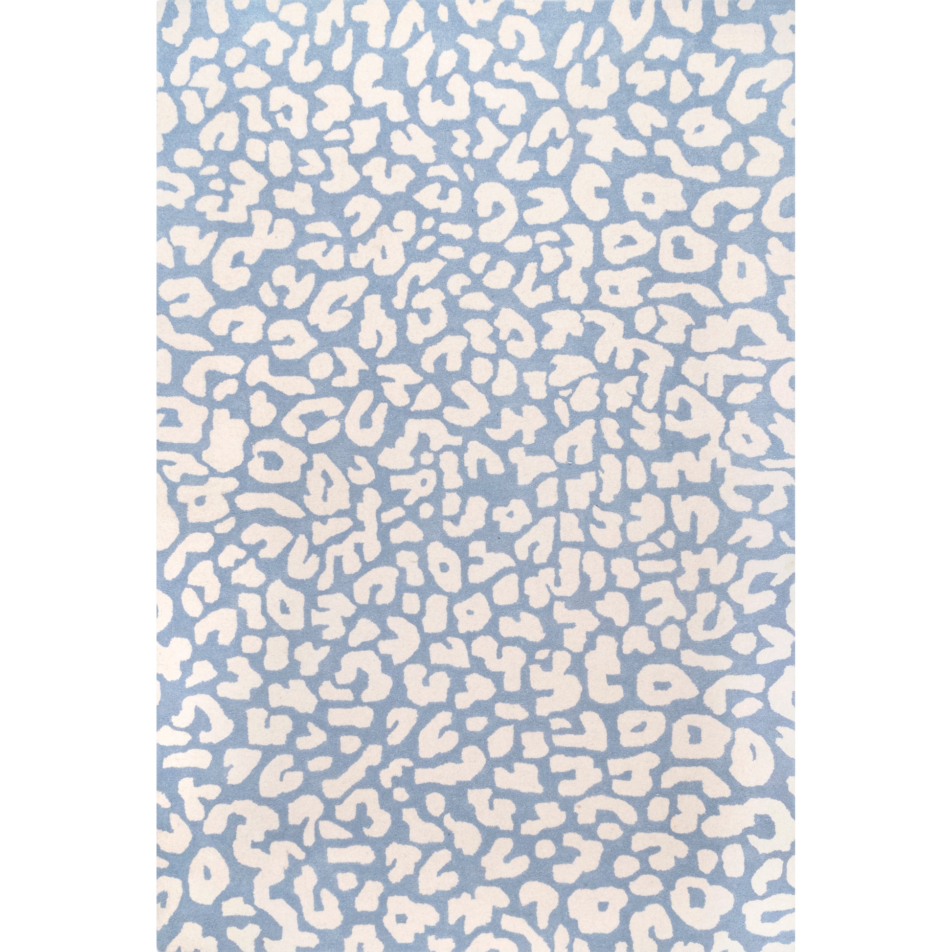 Nuloom Rorie Leopard Print Nro2683B Light Blue Area Rug