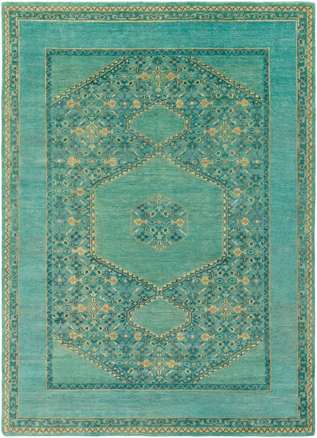 Surya Haven Hvn-1217 Teal / Forest / Olive Rugs.