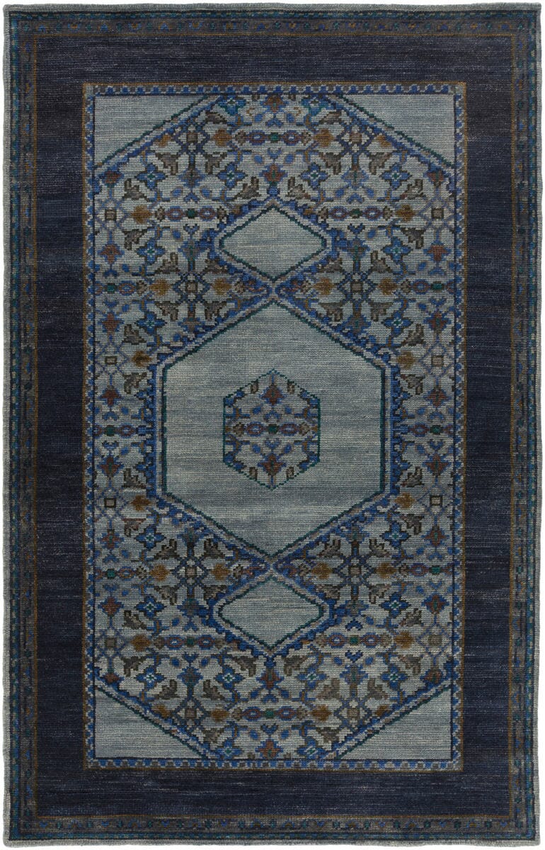 Surya Haven Hvn-1218 Slate / Navy / Gray / Olive / Teal Area Rug