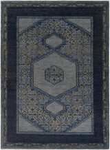 Surya Haven Hvn-1218 Slate / Navy / Gray / Olive / Teal Rugs.