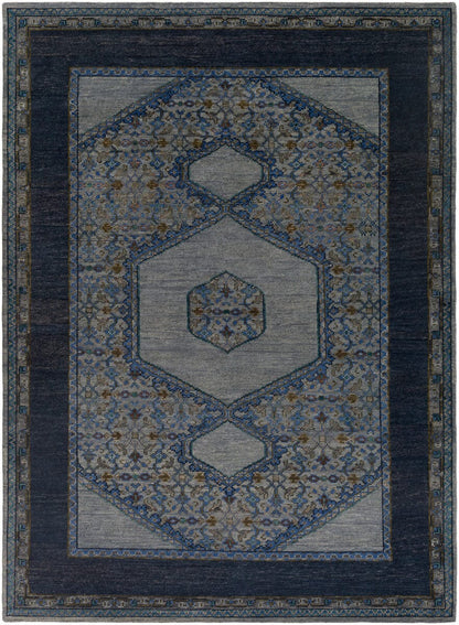 Surya Haven Hvn-1218 Slate / Navy / Gray / Olive / Teal Area Rug