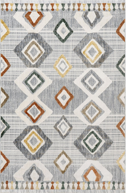 Nuloom Greta Lined Ngr1349A Light Gray Area Rug