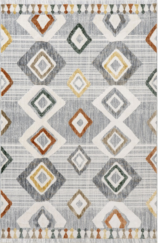 Nuloom Greta Lined Ngr1349A Light Gray Area Rug